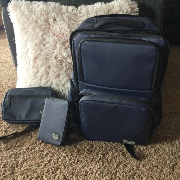 Disney Vacation Club travel bundle.Back pack fanny pack and passport wallet